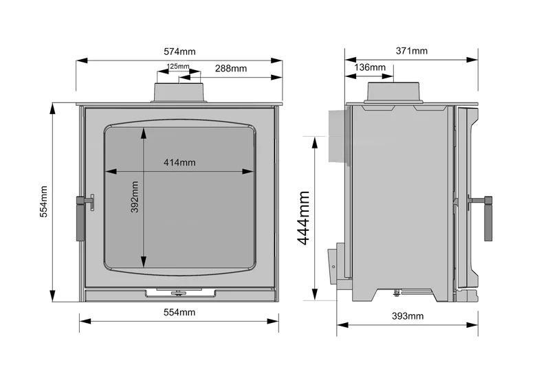 Ekol Edge Wood Stove 5KW - COLLECTION ONLY