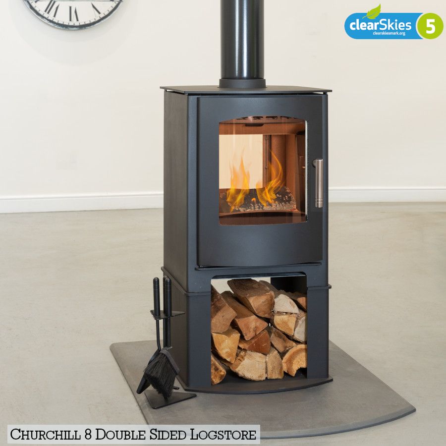 Mendip Stoves, Churchill/Loxton 8, double sided (Eco Design CAT), Individual Bricks
