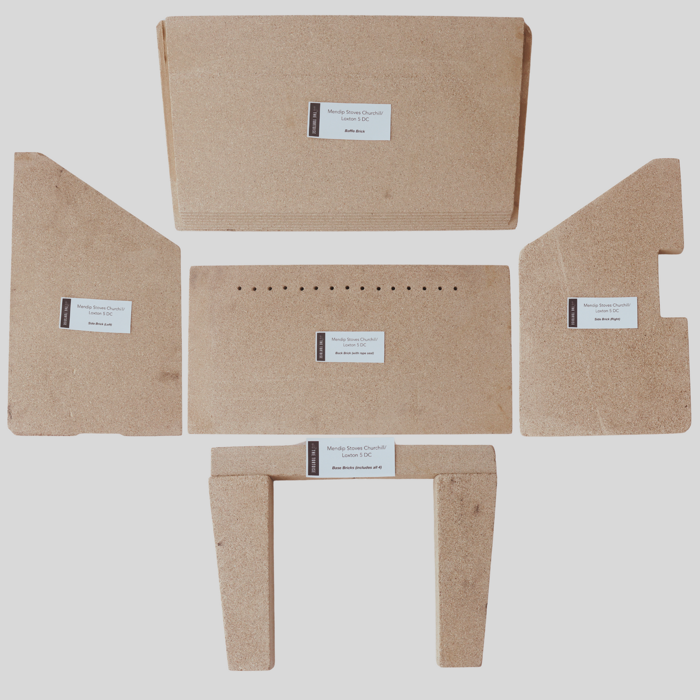 Mendip Stoves Churchill/Loxton/Woodland 5 DC, Complete Brick Set
