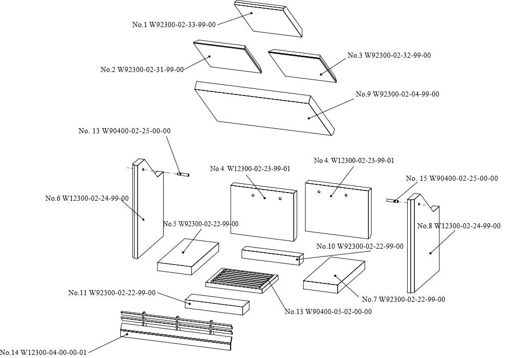 Westfire Uniq 23 (Inset & Freestanding) Complete Brick Set