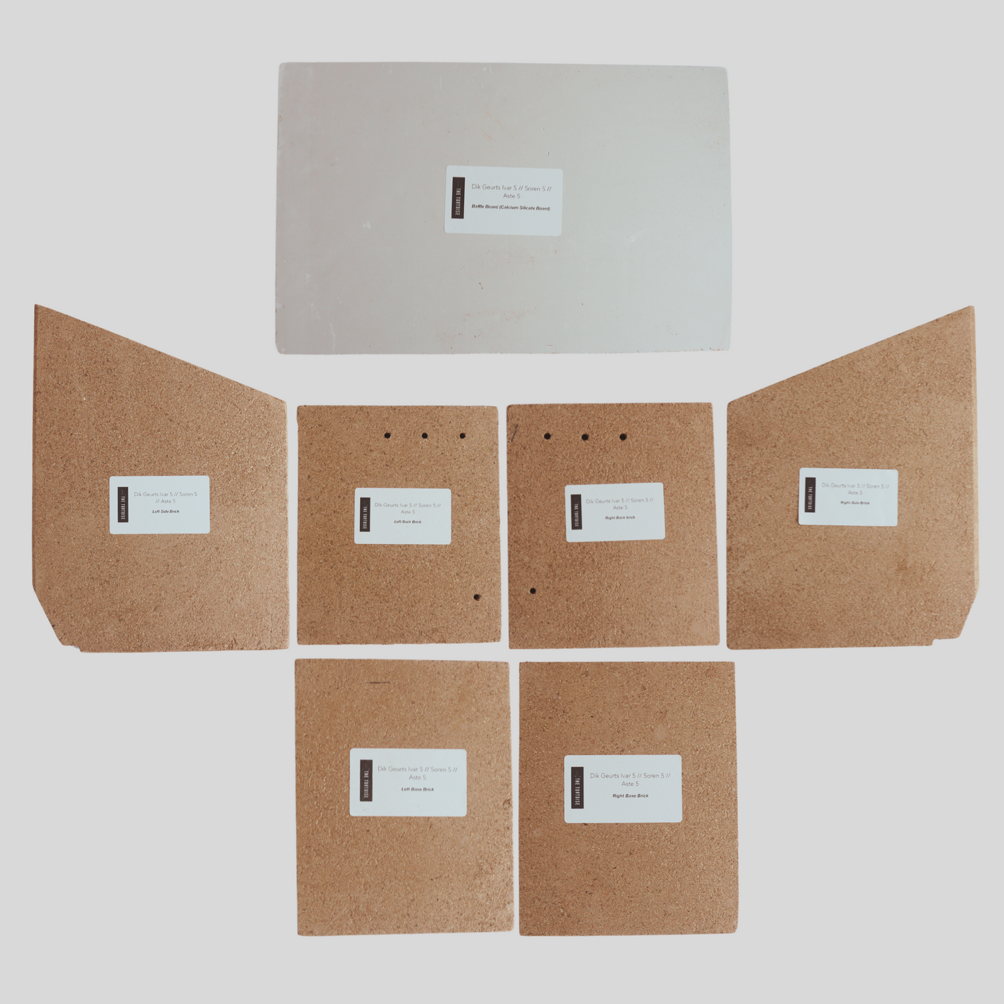 Dik Geurts Ivar,Aste,Soren 5 Complete Brick Set  (INCLUDING BAFFLE BOARD)