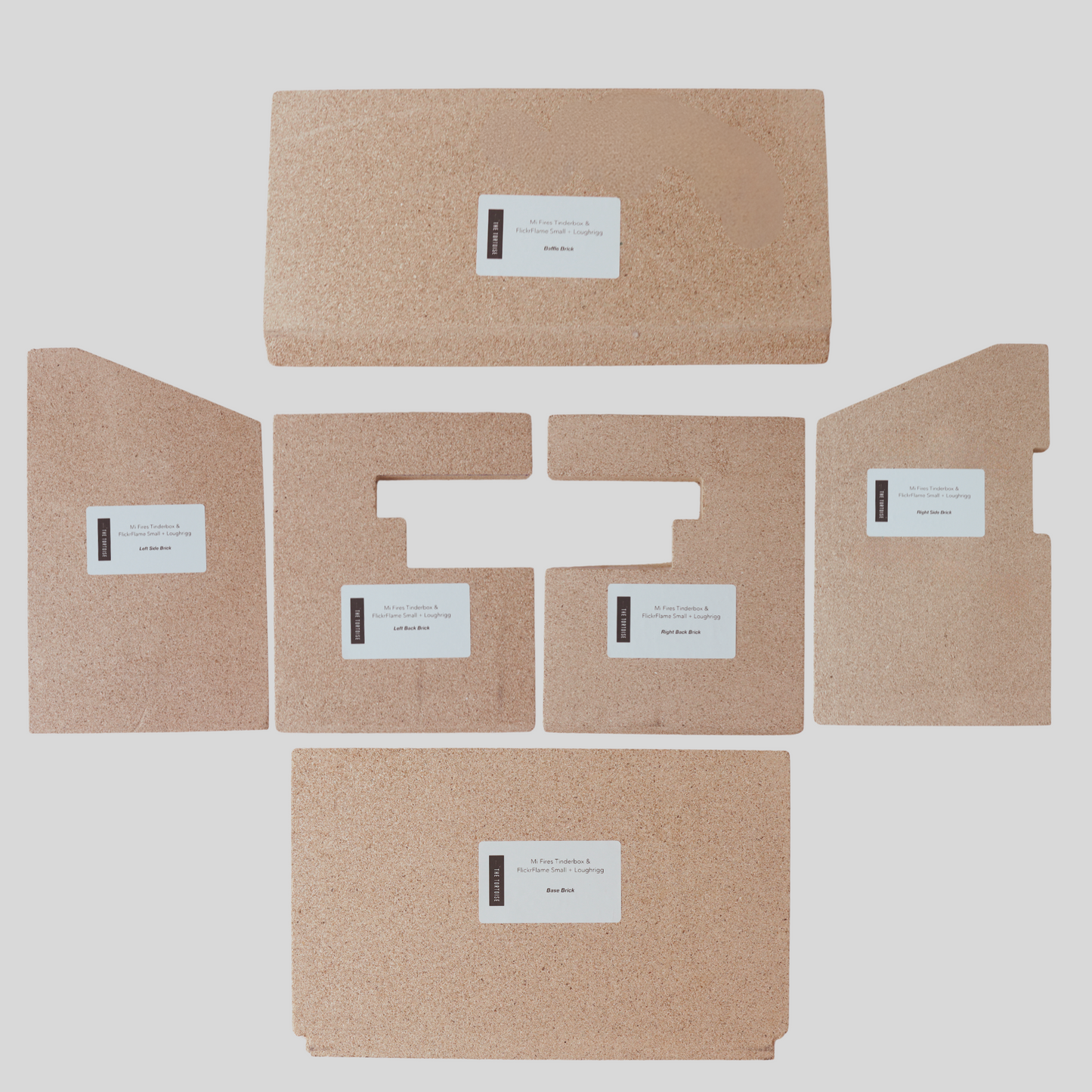 Mi Fires Tinderbox & FlickrFlame Small & Loughrigg Complete Brick Set